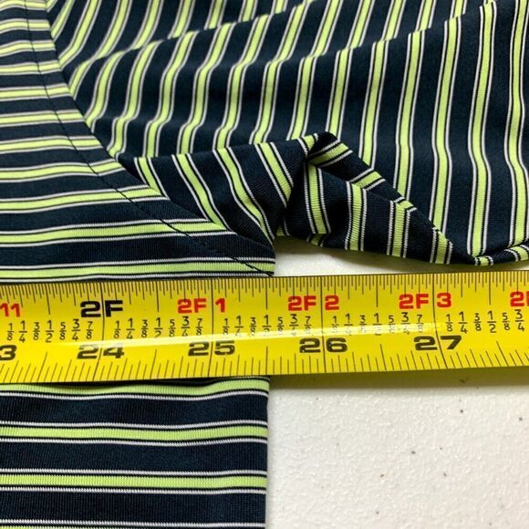Footjoy Shirt Men‎ Extra Large Black Yellow Stripe Golf Polo FJ Meadowlands - Picture 11 of 13